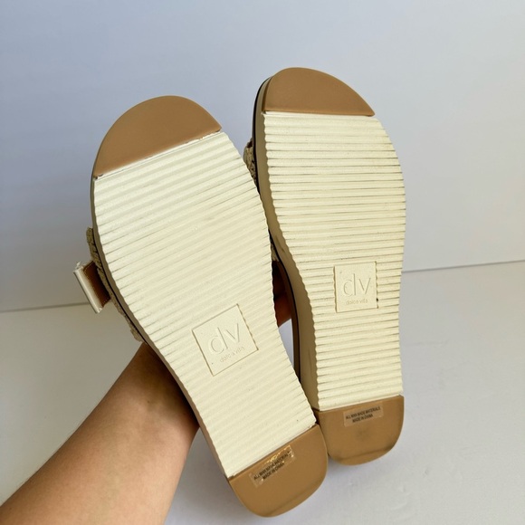 Dolce Vita Caster Sandals Pearl Beachy Coastal Slip On Shoes Platform Womens 8.5 - Picture 9 of 13